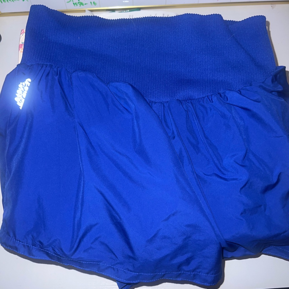 Free People Carpe Diem Athletic Running Shorts electric shock - Picture 5 of 5